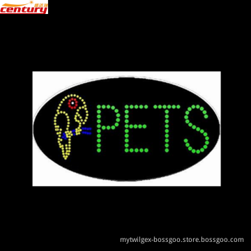 wholesale china factory price pets animated led sign